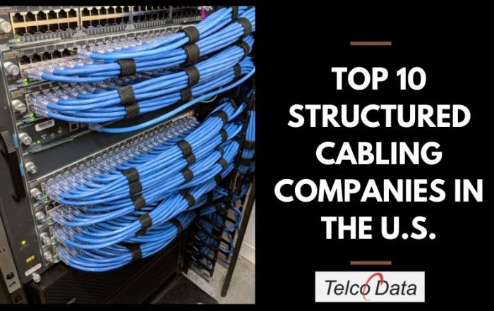 Title image of a blog post titled "Top 10 Structured Cabling Companies in the U.S."